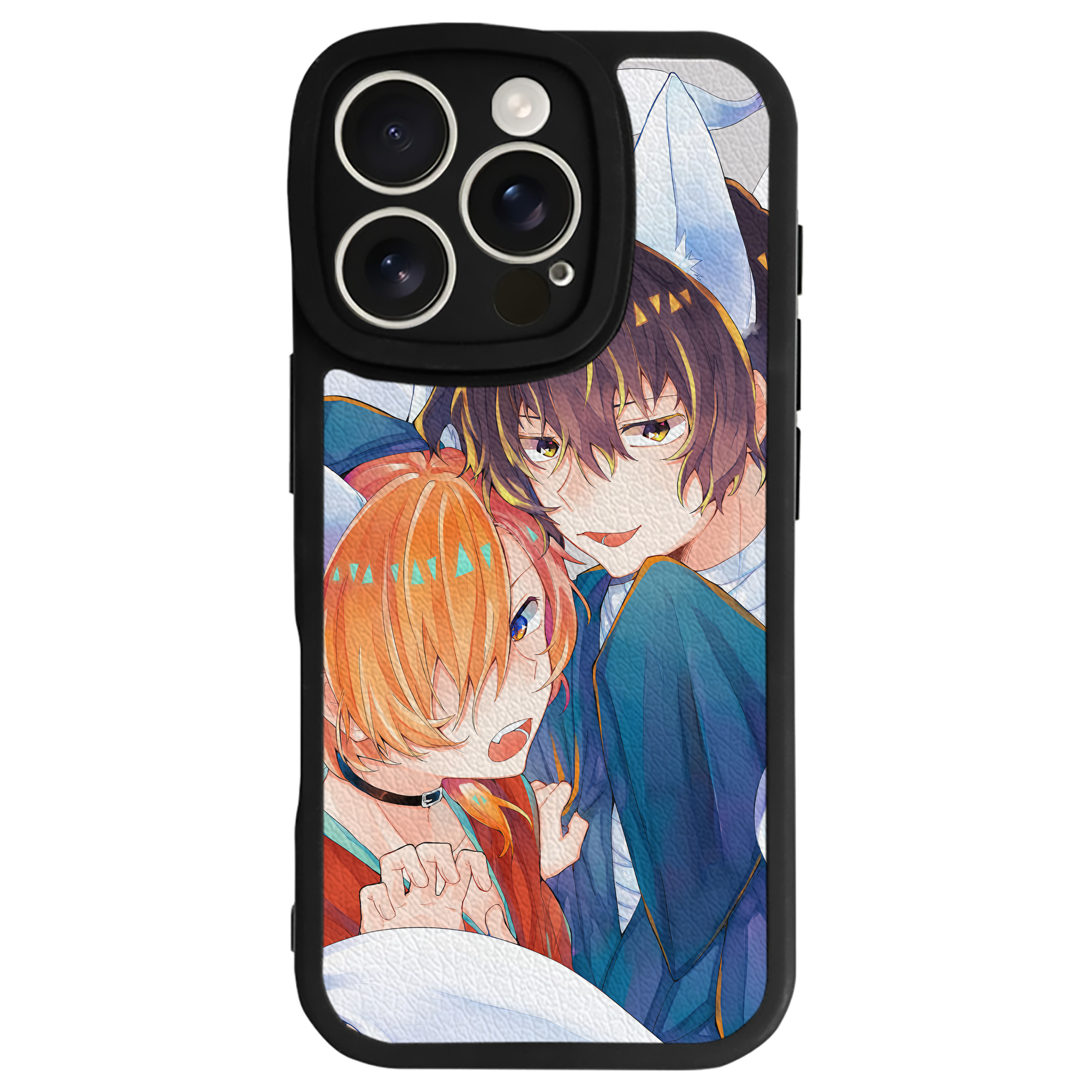 （画像用） 文豪ストレイドッグス Bungo Stray Dogs 【iPhone 16シリーズ対応】シリコンスマホケース（レザー調） 材質：シリコン